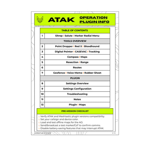 ATAK Field Cards - MeshTak edition (Digital Version)